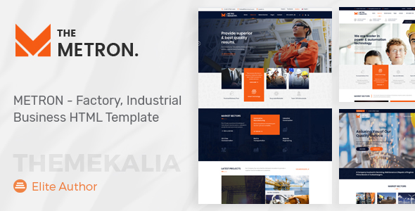 METRON – Industrial Business HTML Template