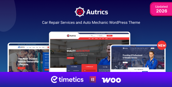 Autrics – Car Services and Auto Mechanic WordPress Theme