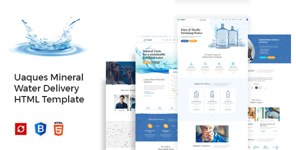 Uaques – Drinking Mineral Water Delivery HTML Template