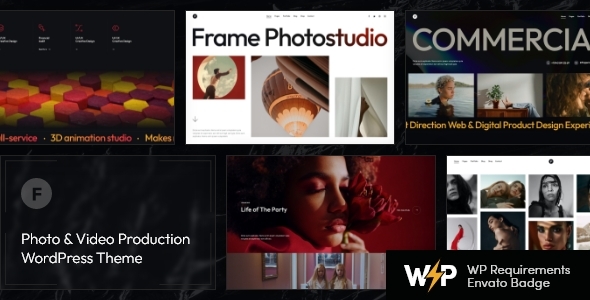 Frame – Photo & Video Production WordPress Theme + AI