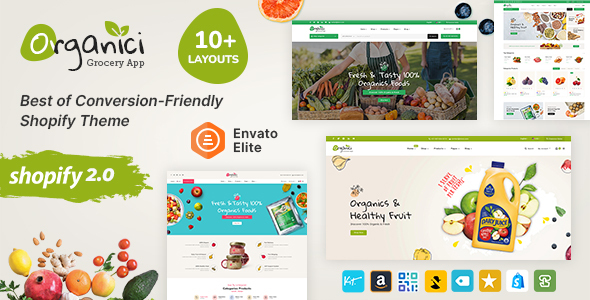 Organici – Fresh Food & Grocery Store – Shopify Multi-Purpose Theme