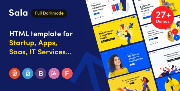 Sala – Startup & SaaS HTML Template
