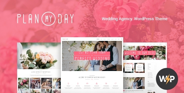 Plan My Day – Wedding / Event Planning Agency WordPress Theme