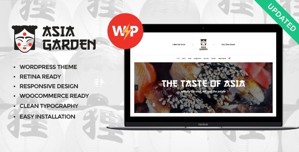 Asia Garden – Asian Food Restaurant WordPress Theme