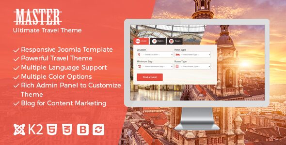 Master – Ultimate Travel Theme for Joomla