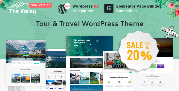 Valley – Tour & Travel Agency WordPress Theme