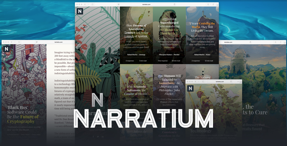 Narratium – WordPress Theme for Authors
