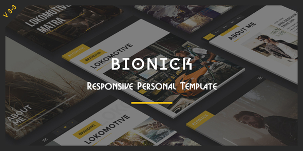 Bionick – Responsive Personal Portfolio Template