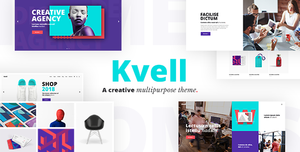 Kvell – A Creative Multipurpose WordPress Theme for Freelancers and Agencies