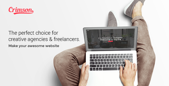 Crimson – A WordPress Theme for Freelancers