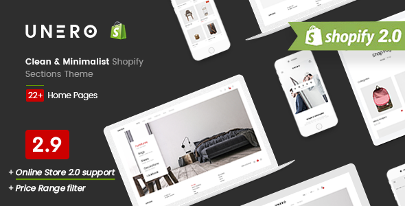 Unero – Clean & Minimal Shopify Sections Theme