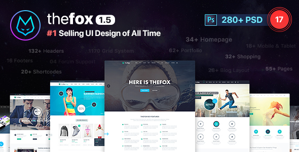 TheFox – Multi-Purpose PSD Template