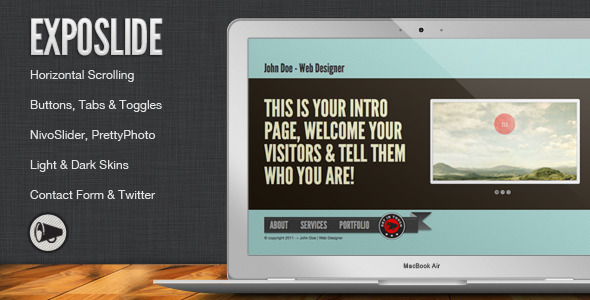 ExpoSlide – Creative One Page Html Template