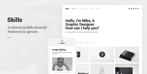 Skills – Creative Portfolio WordPress Theme