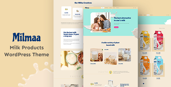 Milmaa – Farming Products, Dairy &Eco Shop WordPress Theme