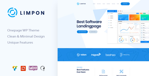 Limpon – Software App Landing WordPress Theme