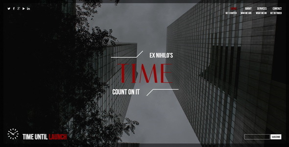Time — Responsive Coming Soon Page