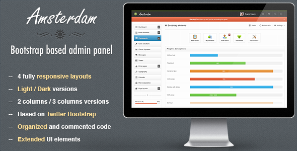 Amsterdam – Premium Responsive Admin Template