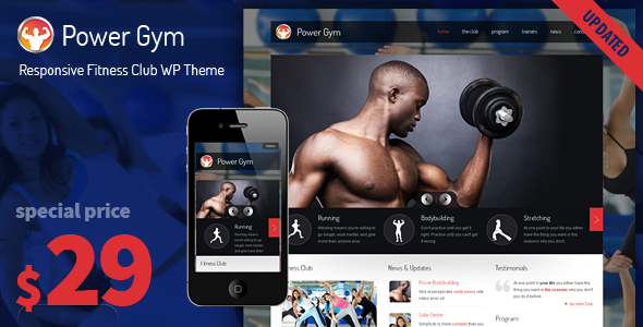 Power Gym – Responsive WordPress Theme