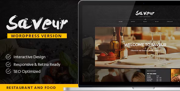 Saveur – Food & Restaurant WordPress