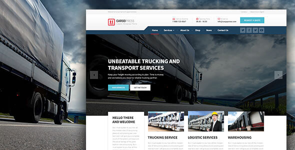 CargoPress – WordPress Theme for Logistics, Warehouse, and Transport Websites