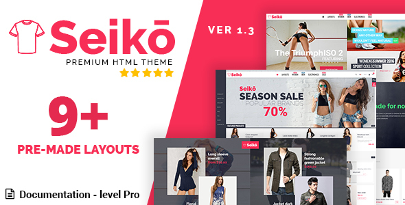 Seiko – eCommerce HTML Template