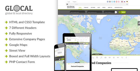 Glocal – Responsive Directory HTML Template