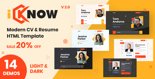 iKnow – Personal Portfolio HTML Template