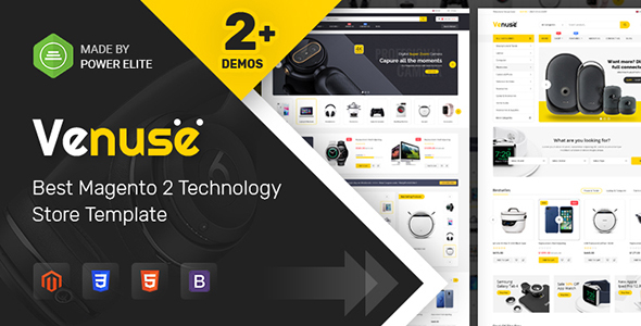 Venuse – Responsive Hitech/Digital Magento 2 Store Theme
