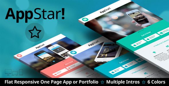 AppStar – One Page Portfolio & App Landing