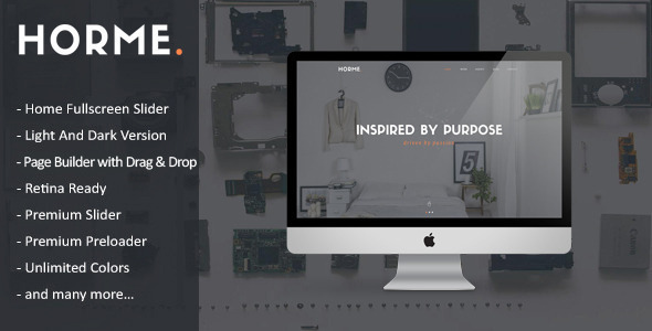 Horme – Clean One Page WordPress Theme