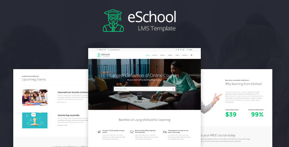 eSchool – Education & Joomla LMS Template
