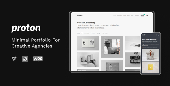 Proton – Minimal WordPress Portfolio Theme