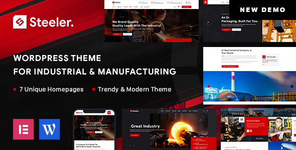 Steeler – Industrial & Manufacturing WordPress Theme