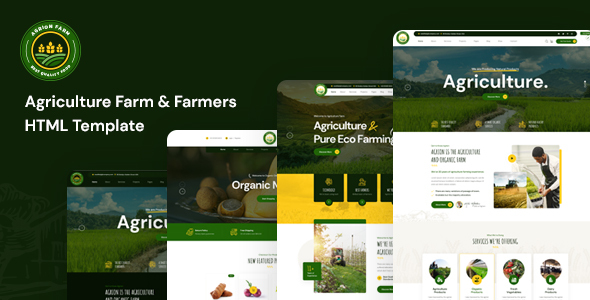 Agrion – Agriculture Farm & Farmers HTML Template