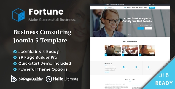 Fortune – Finance Business Consulting Joomla 5 Template
