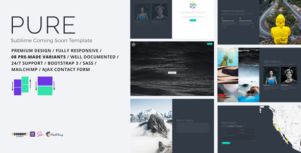 PURE – Sublime Coming Soon Template