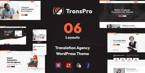 TransPro – Translation Bureau & Interpreting Services WordPress Theme