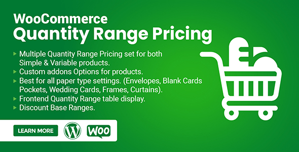WooCommerce Quantity Range Pricing – Bulk Discounts & Tiered Pricing