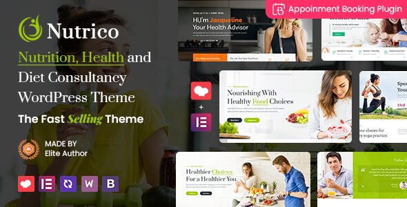 Nutrico – Nutrition Health Services WordPress Theme + Appointment Booking