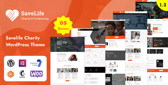 Savelife – Charity & Donation WordPress Theme