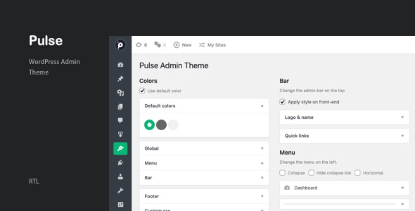Pulse – WordPress Admin Theme