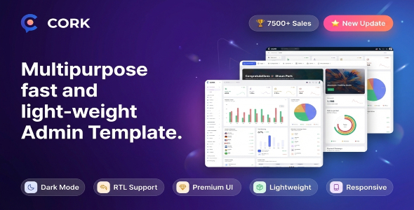 Cork – Bootstrap 5 Admin & Laravel Dashboard Template