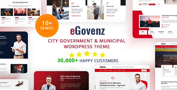 eGovenz – City Government WordPress Theme