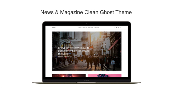 Aspire – News & Magazine Clean Ghost CMS Theme