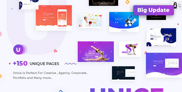 Unice – Creative Agency & Business Multipurpose HTML Template