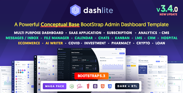 DashLite – Bootstrap Responsive Admin Dashboard Template