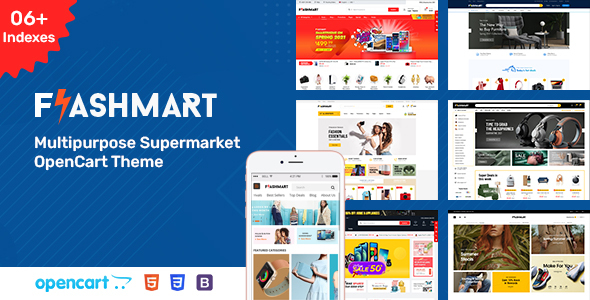 FlashMart – Multipurpose Supermarket OpenCart 3 Theme
