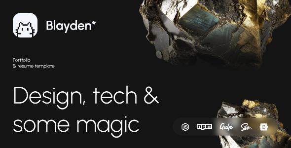Blayden – Personal Portfolio & Resume HTML Template
