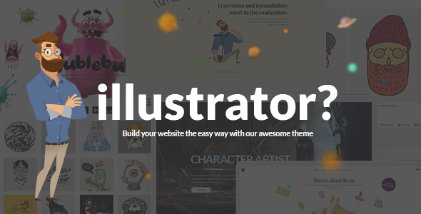 Illustrator – Illustration & Artist Portfolio WordPress Theme